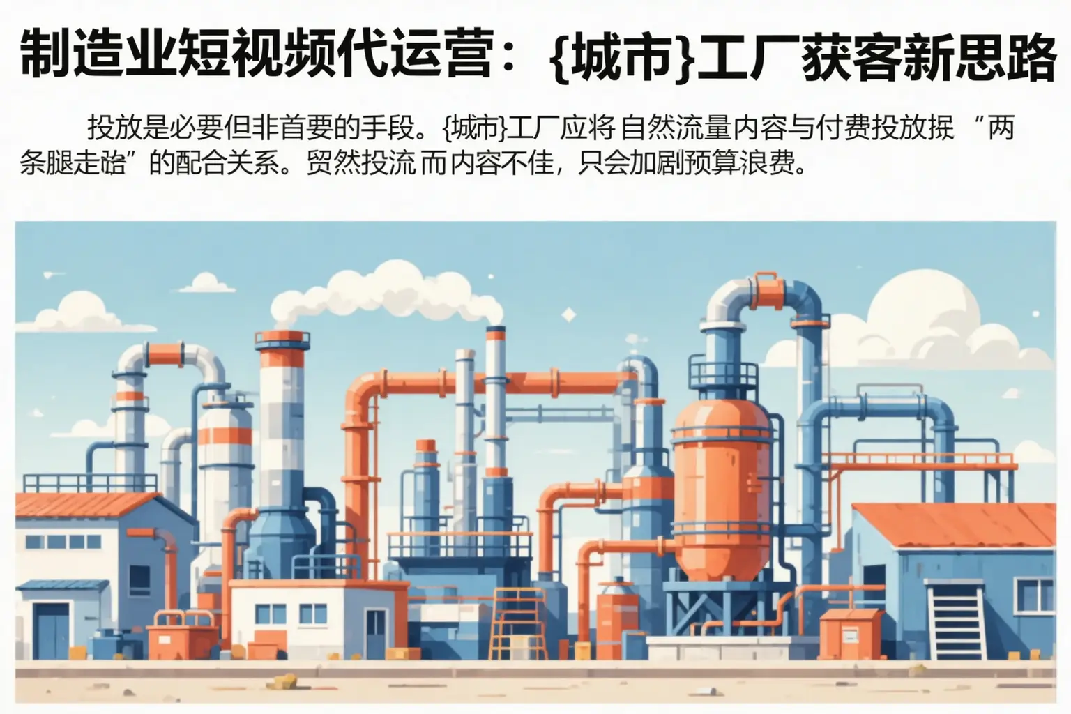制造业短视频代运营:攀枝花工厂获客新思路